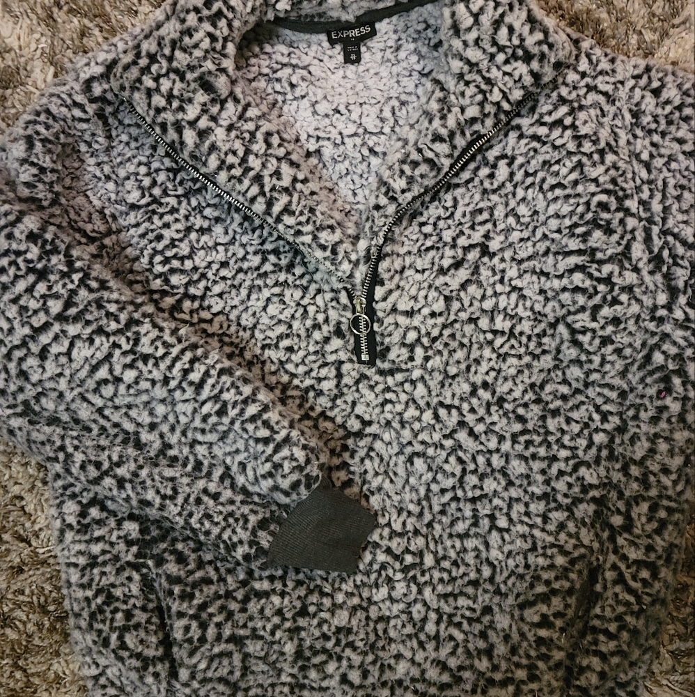 EXPRESS warm fleece jacket size m